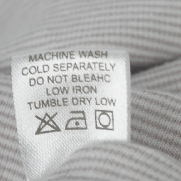 Royal Baby Long Sleeve Pima Cotton Striped Footie Gray White Baby Newborn 0-3m - Picture 5 of 6